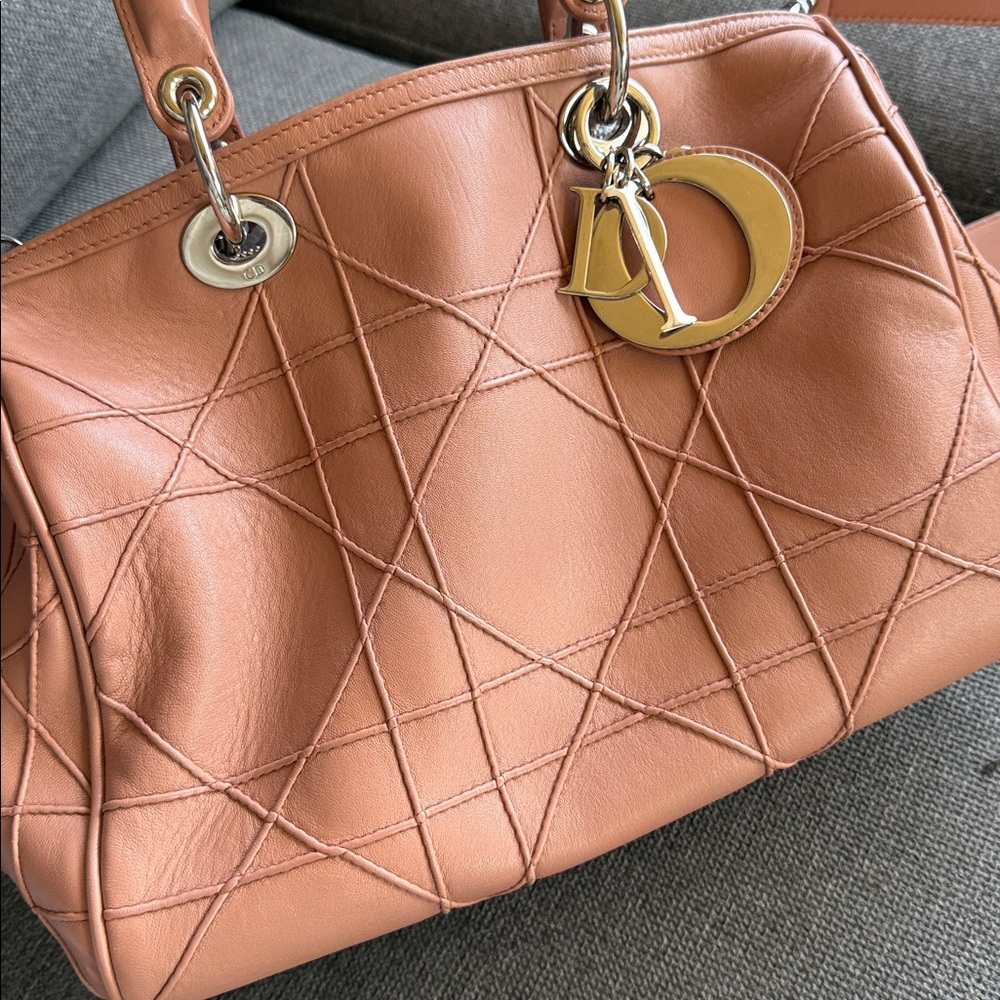Christian Dior Granville Cannage Small Top Hdl Bag Pristine - Picture 11 of 15